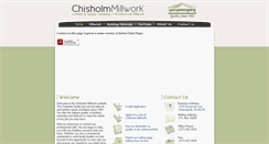Desktop Screenshot of chisholmmillwork.com